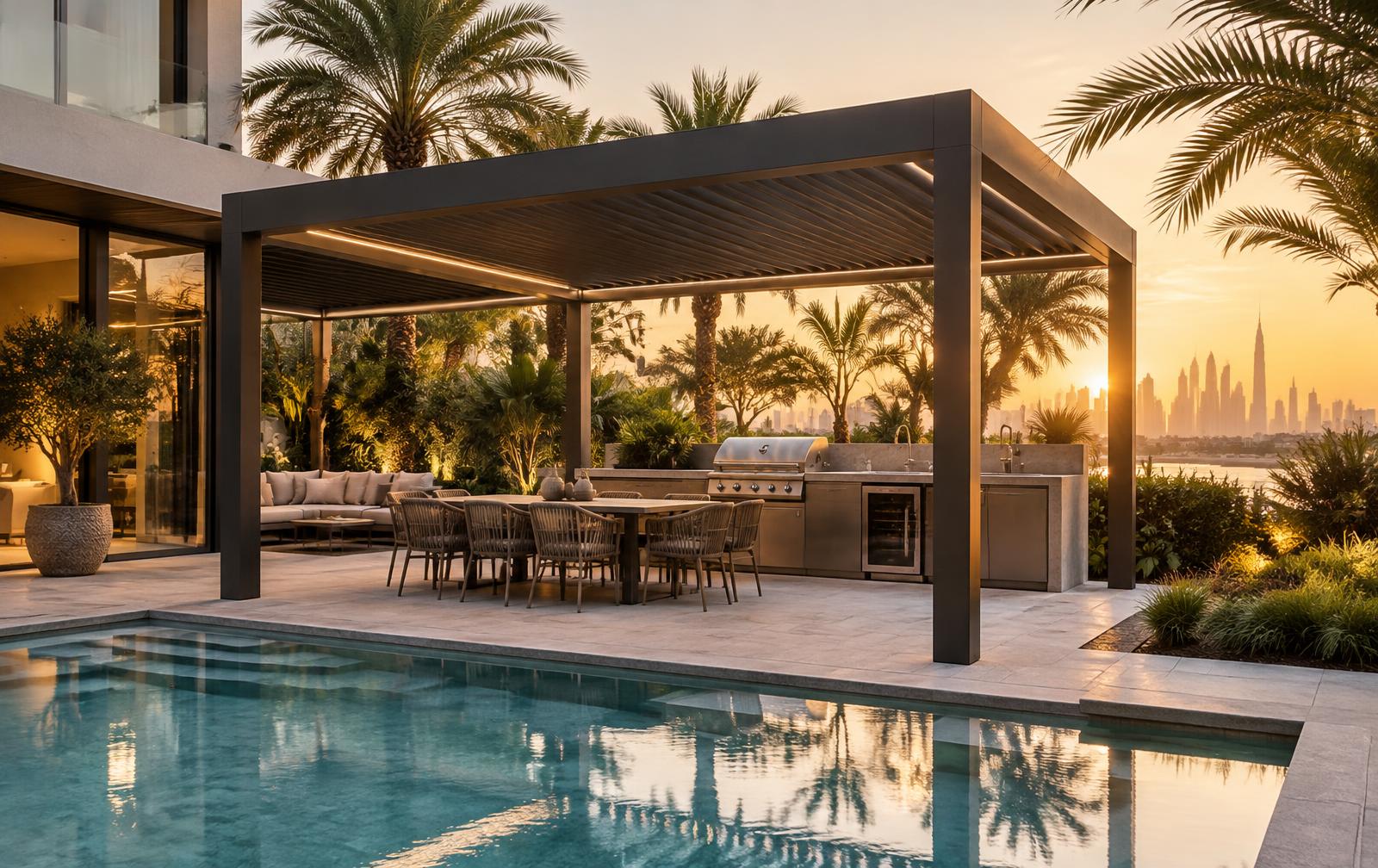 Pergola and outdoor kitchen - Pergolas & Outdoor Kitchens Dubai